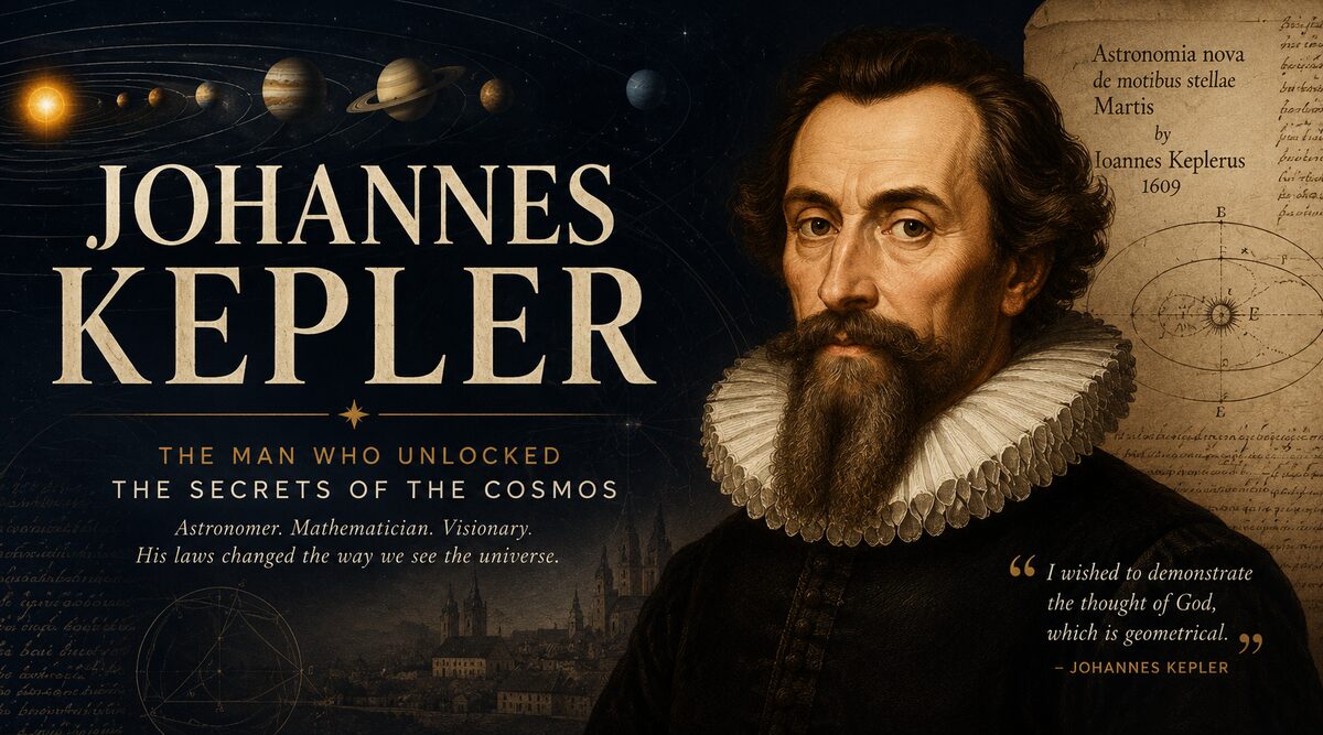 Johannes Kepler hero banner Johannes Kepler, pioneering astronomer who discovered the three laws of planetary motion