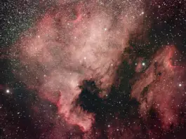 Plate solving centres deep-sky astrophotography targets like the North America Nebula
