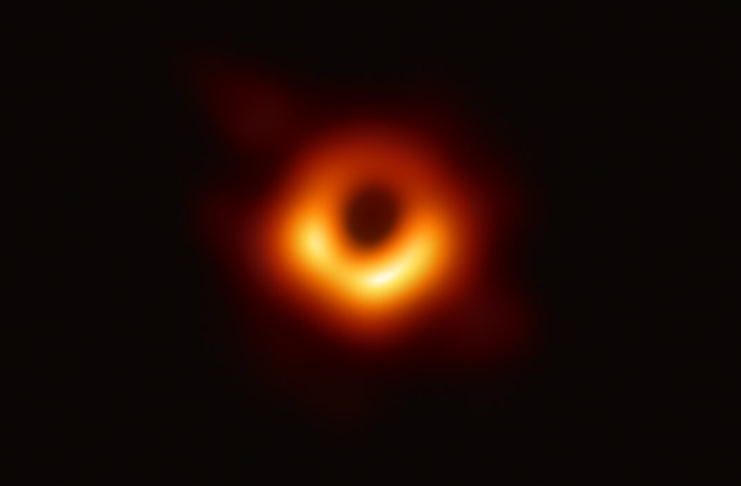 Radio astronomy produced this Event Horizon Telescope image of the supermassive black hole in galaxy M87