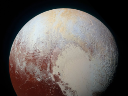 Pluto photographed by the New Horizons spacecraft