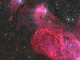 What is a nebula — NGC 3324 emission nebula imaged in narrowband from Deepsky Chile