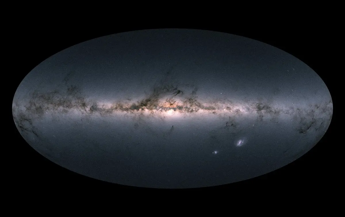 Astrometry all-sky map of the Milky Way built from precise star positions
